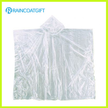 Poncho de chuva transparente barato para promoção